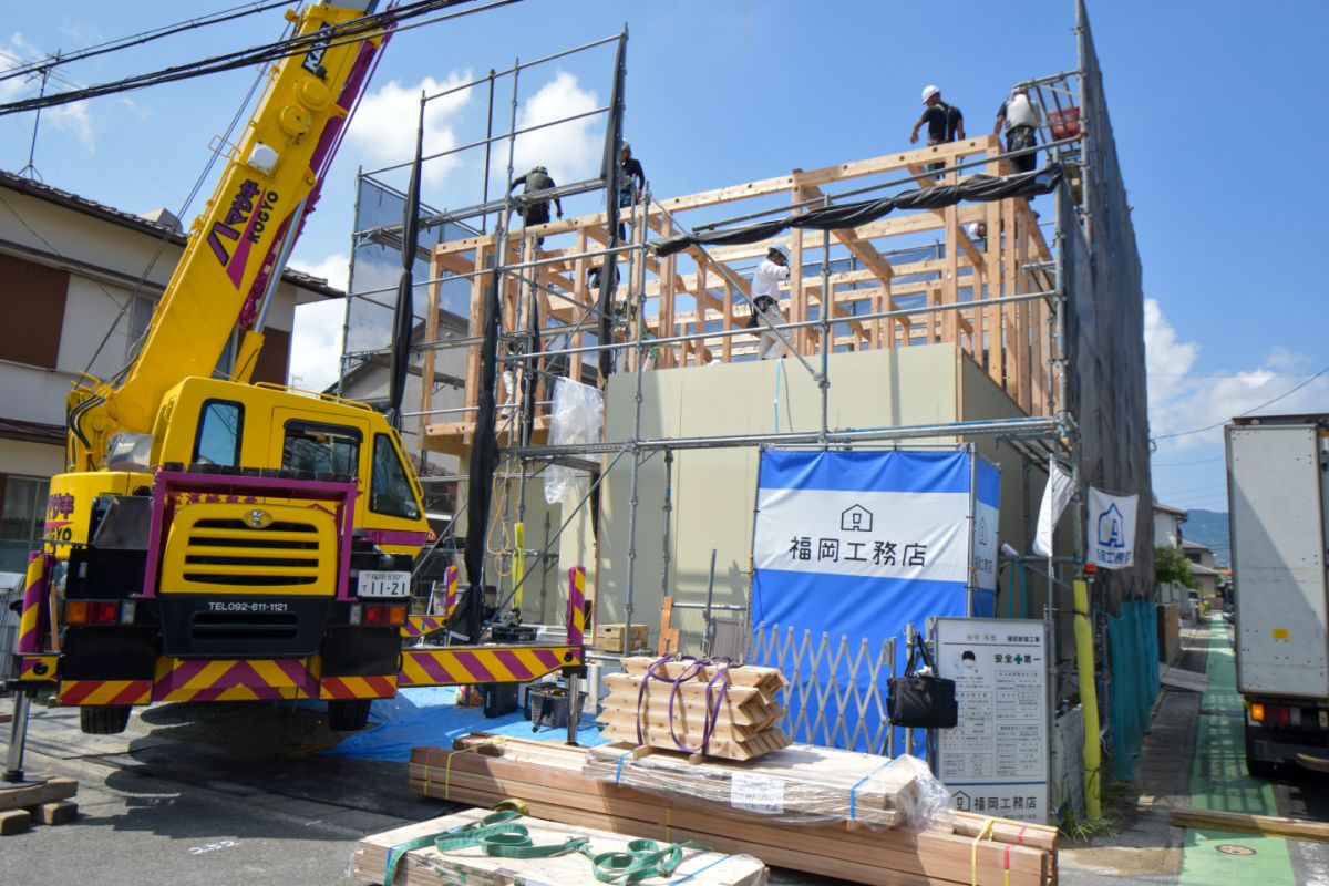 「福岡市早良区11」注文住宅現場リポート③【上棟式】