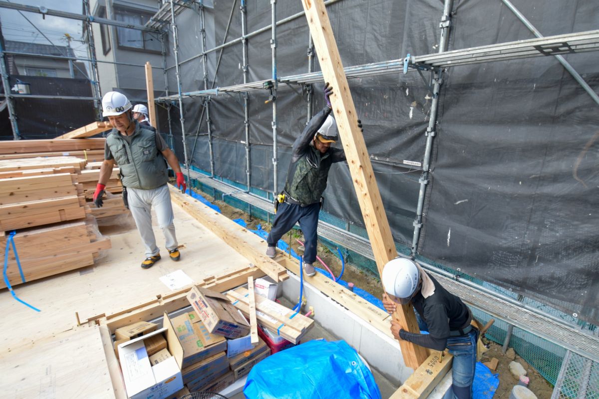 福岡県福岡市早良区11　注文住宅建築現場リポート③　～上棟式～