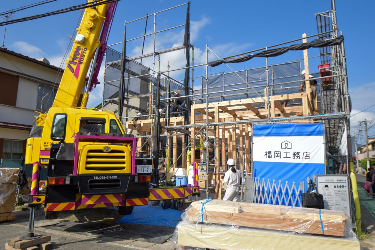 福岡県福岡市早良区11　注文住宅建築現場リポート③　～上棟式～