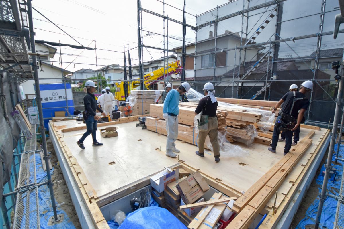 福岡県福岡市早良区11　注文住宅建築現場リポート③　～上棟式～