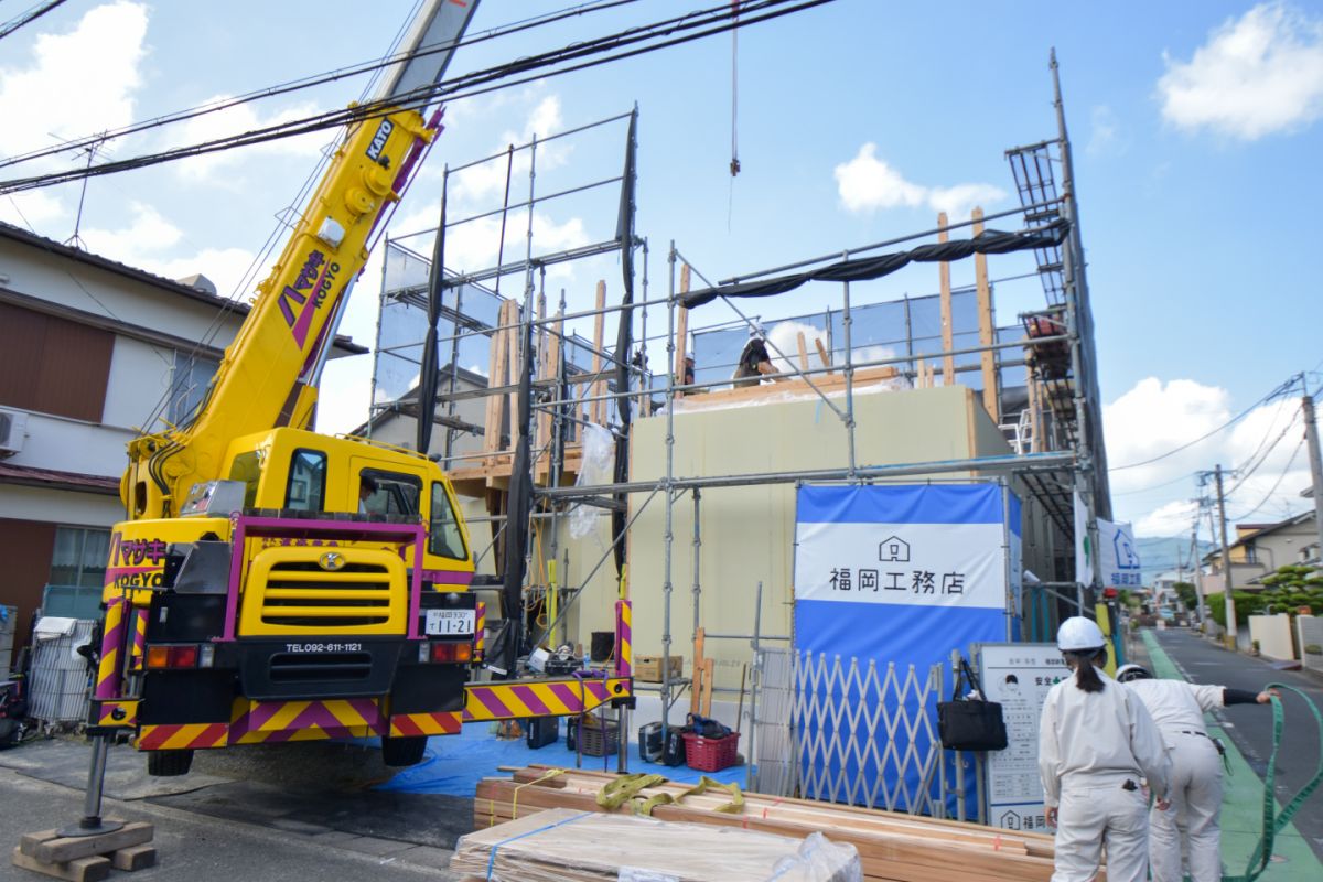 「福岡市早良区11」注文住宅現場リポート③【上棟式】