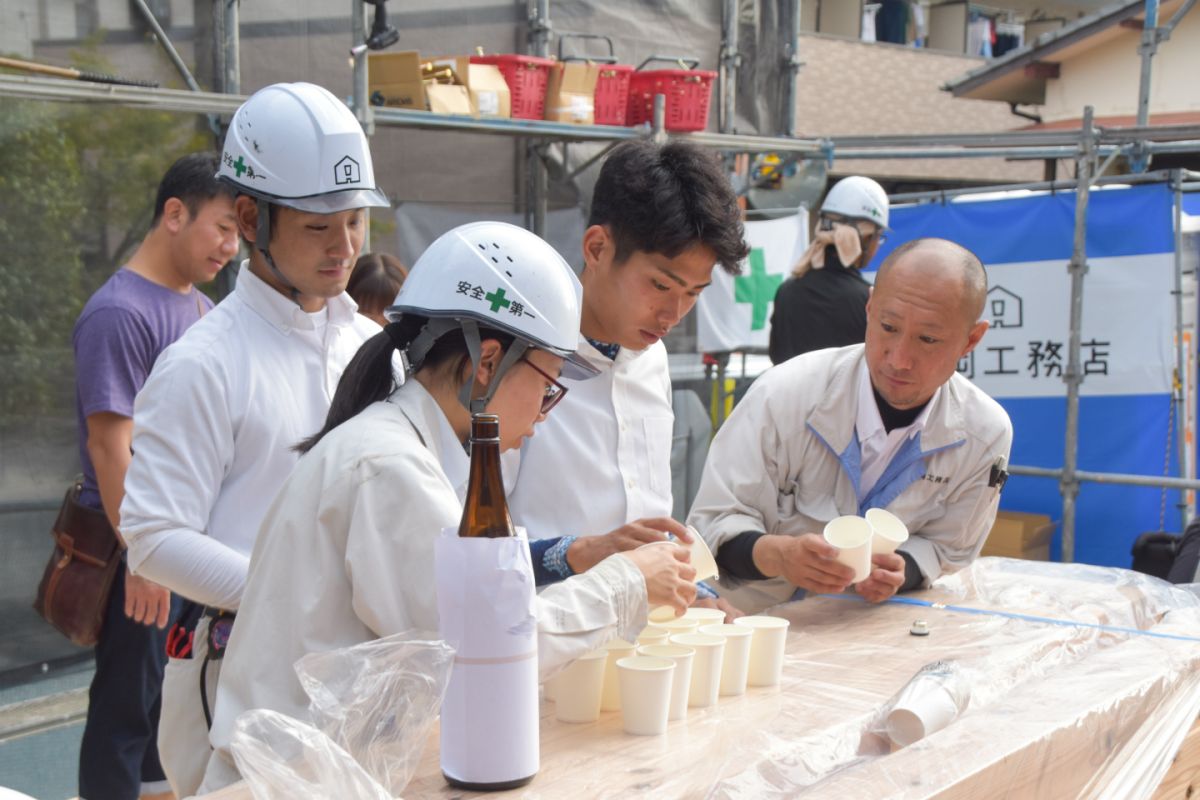 福岡県福岡市早良区11　注文住宅建築現場リポート③　～上棟式～