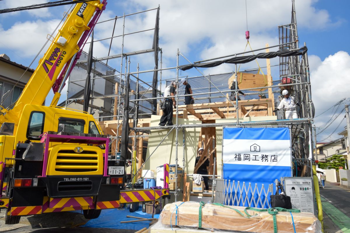 福岡県福岡市早良区11　注文住宅建築現場リポート③　～上棟式～