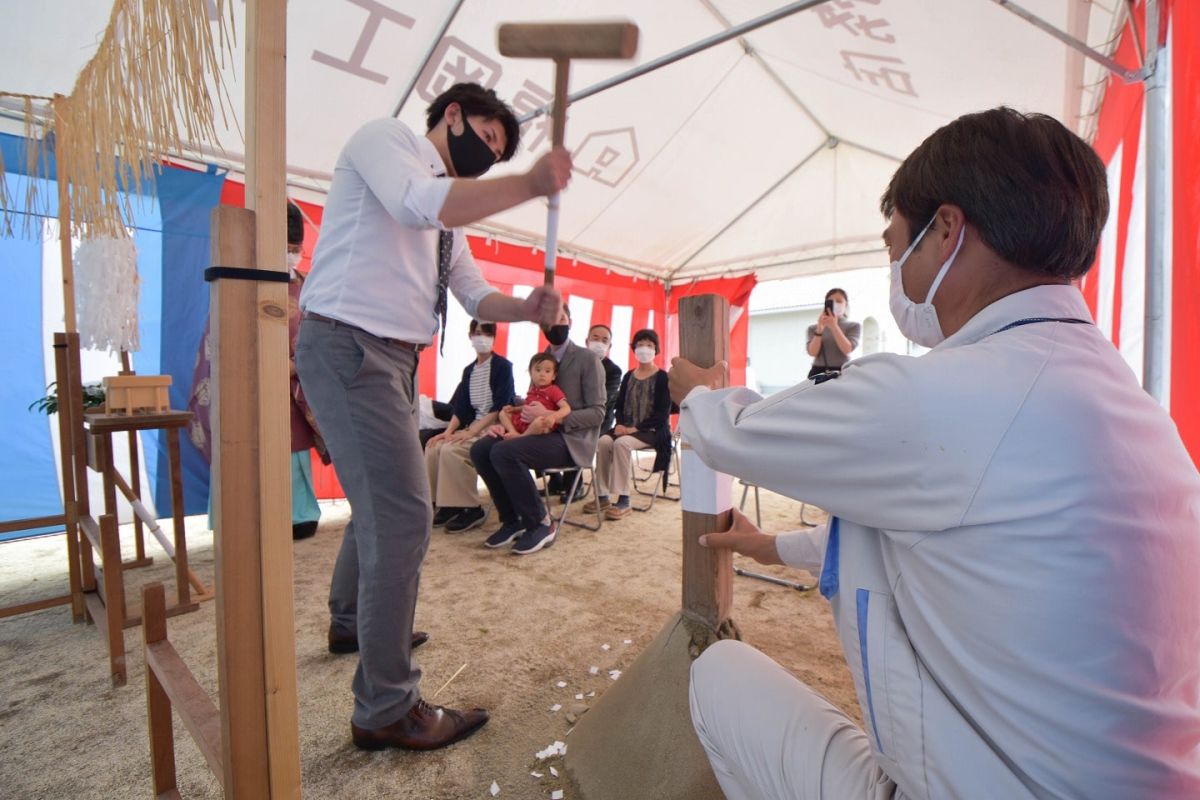 「久留米市02」注文住宅現場リポート①【地鎮祭】