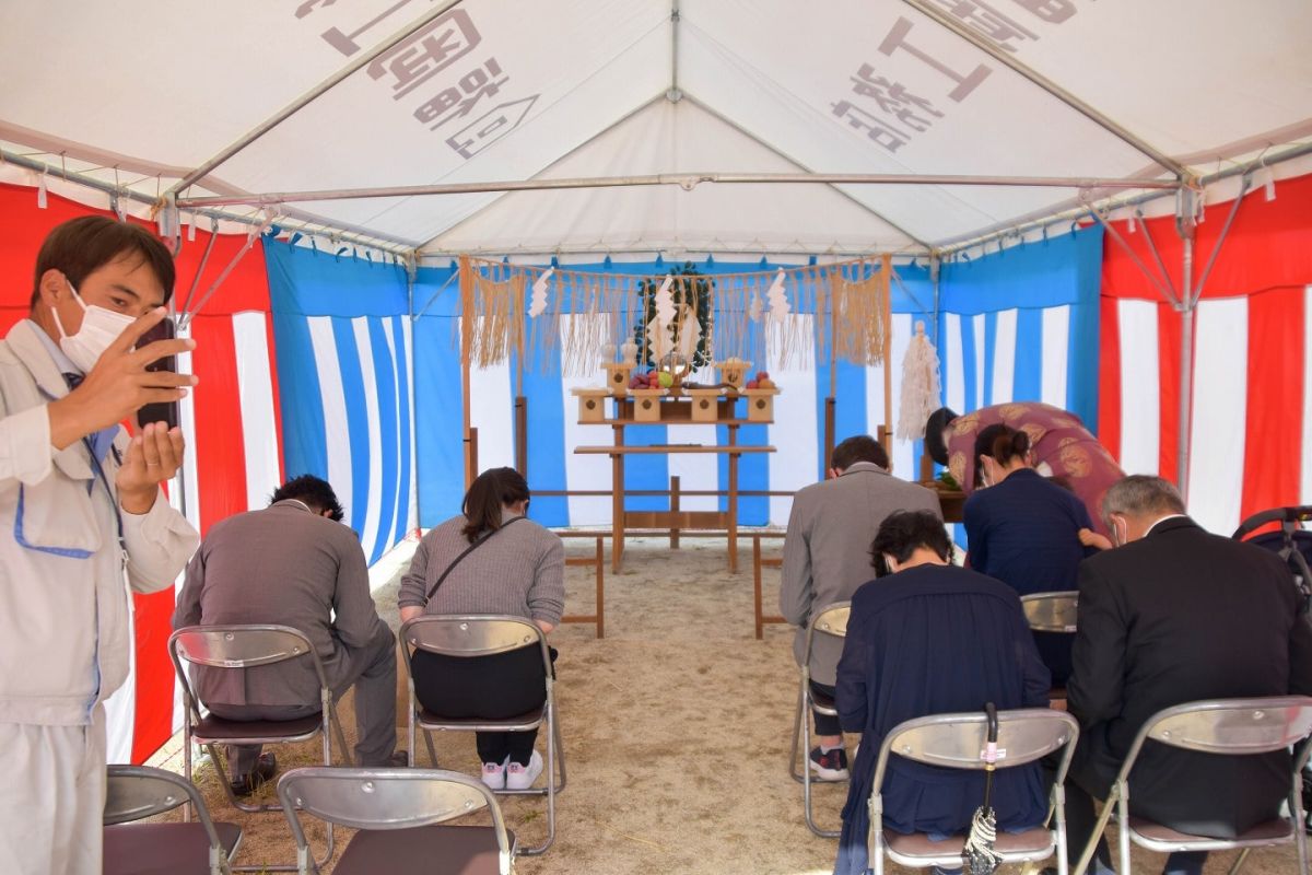 「久留米市02」注文住宅現場リポート①【地鎮祭】