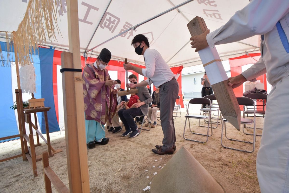 「久留米市02」注文住宅現場リポート①【地鎮祭】