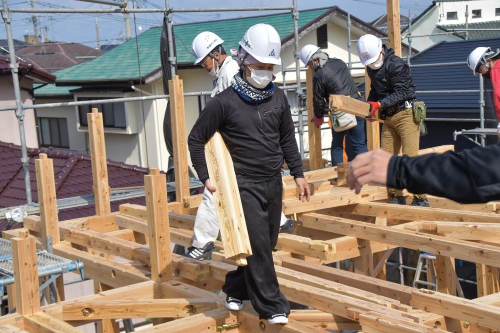 福岡市城南区05　注文住宅建築現場リポート④　～上棟式～