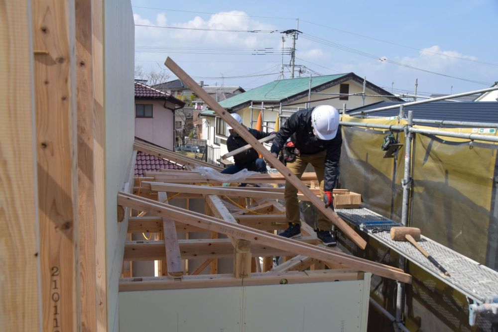 福岡市城南区05　注文住宅建築現場リポート④　～上棟式～