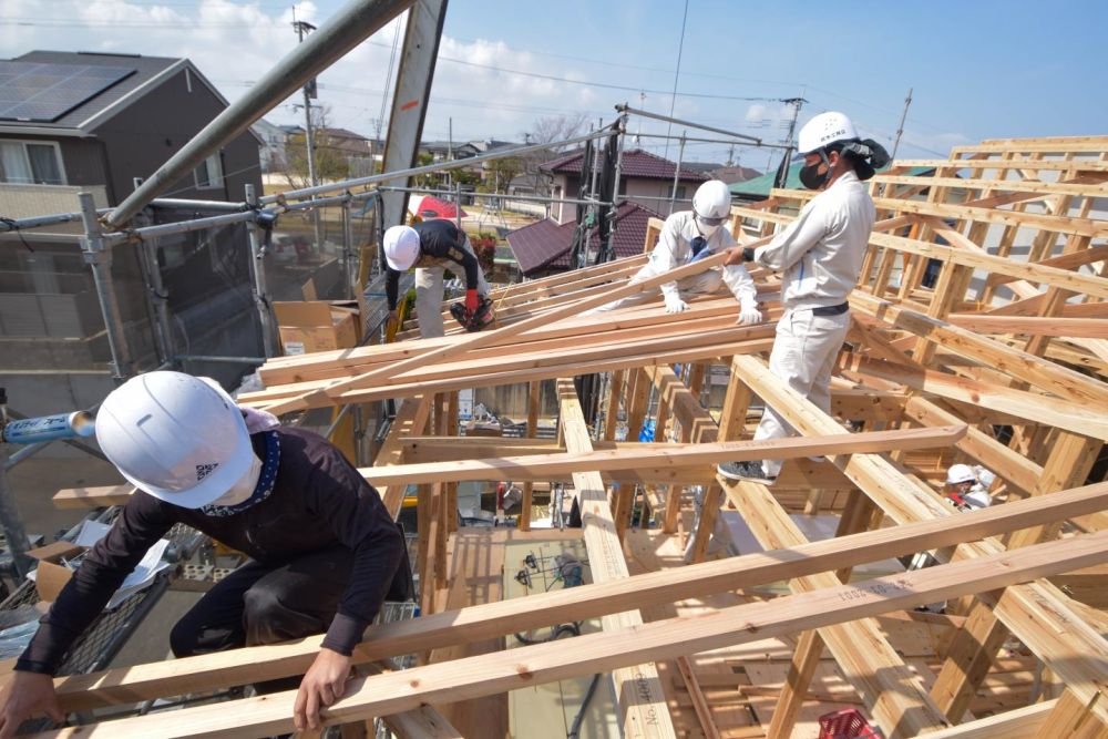 福岡市城南区05　注文住宅建築現場リポート④　～上棟式～