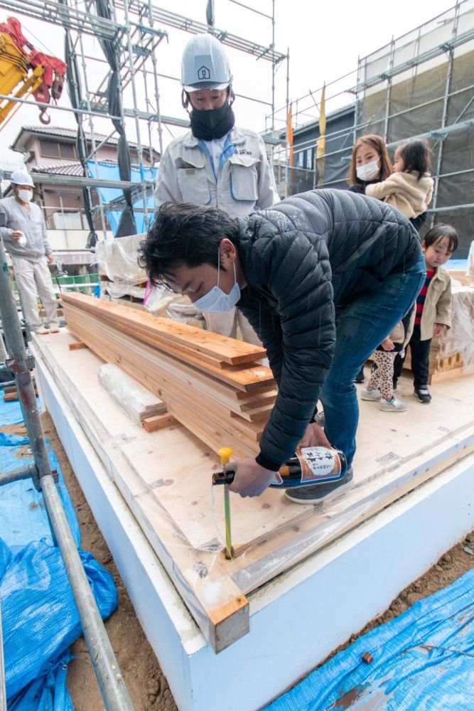 「福岡市城南区05」注文住宅現場リポート④【上棟式】