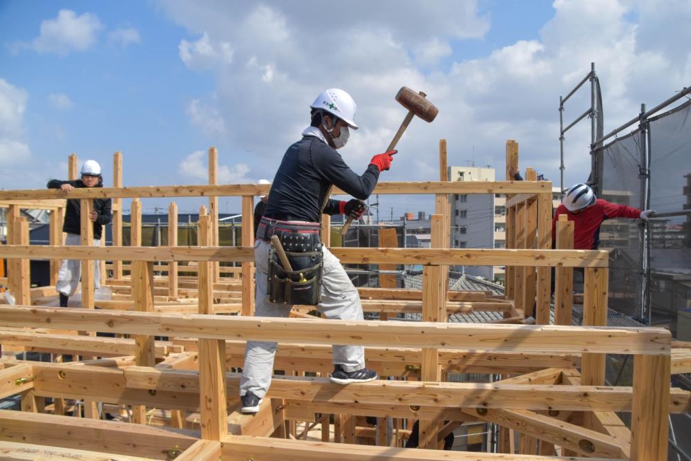 福岡市城南区05　注文住宅建築現場リポート④　～上棟式～