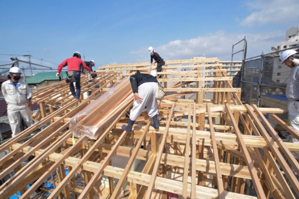 福岡市城南区05　注文住宅建築現場リポート④　～上棟式～