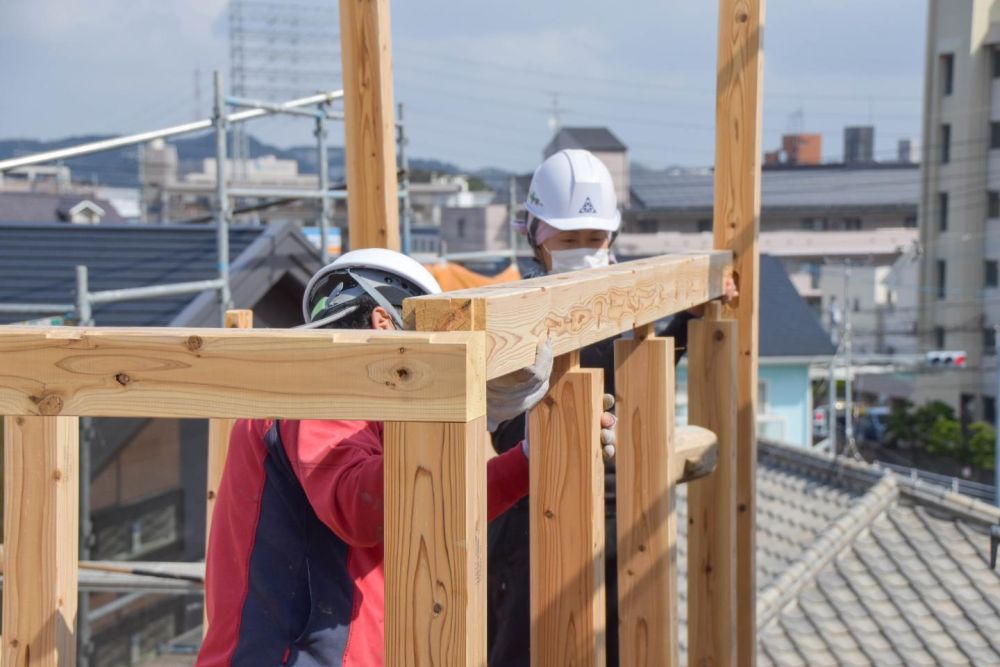 「福岡市城南区05」注文住宅現場リポート④【上棟式】