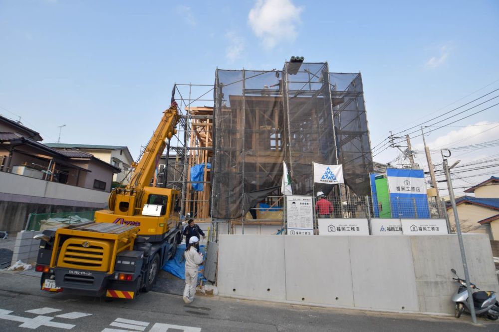 福岡市城南区05　注文住宅建築現場リポート④　～上棟式～