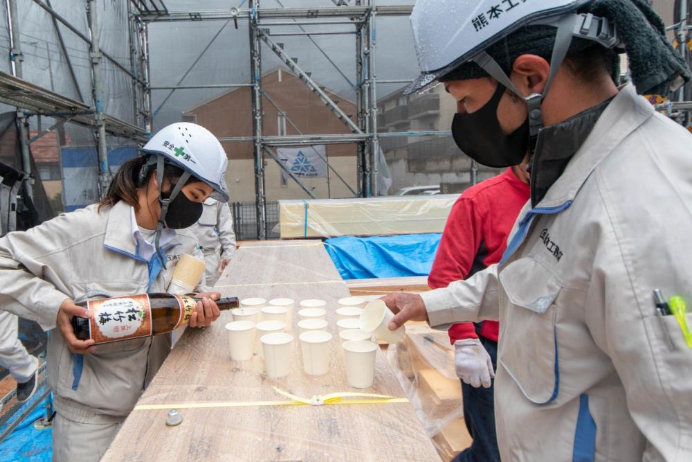 「福岡市城南区05」注文住宅現場リポート④【上棟式】