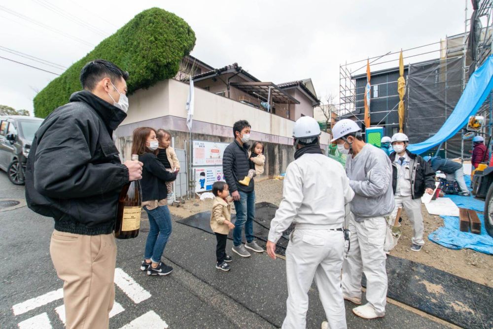 福岡市城南区05　注文住宅建築現場リポート④　～上棟式～