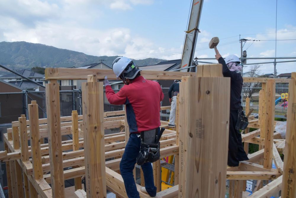 福岡市城南区05　注文住宅建築現場リポート④　～上棟式～