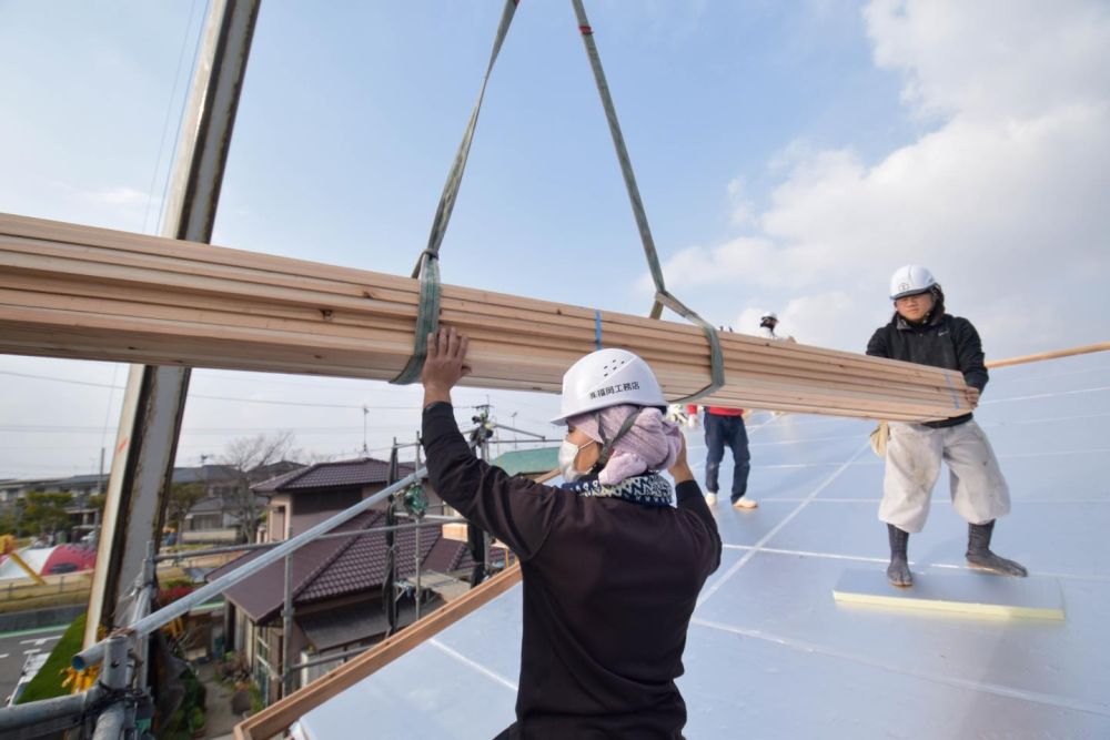 福岡市城南区05　注文住宅建築現場リポート④　～上棟式～