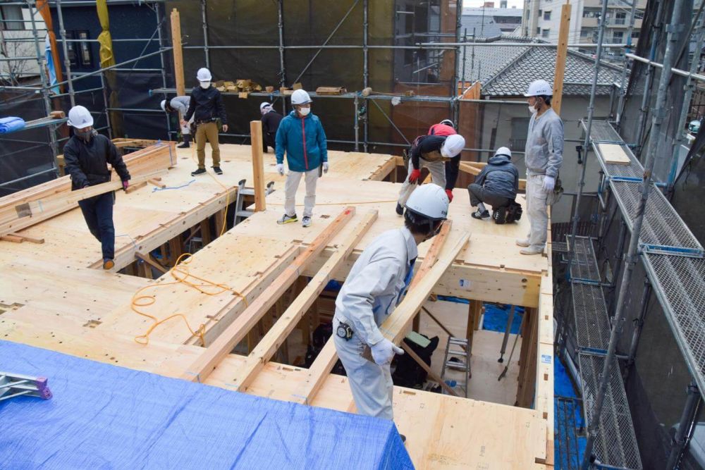 福岡市城南区05　注文住宅建築現場リポート④　～上棟式～