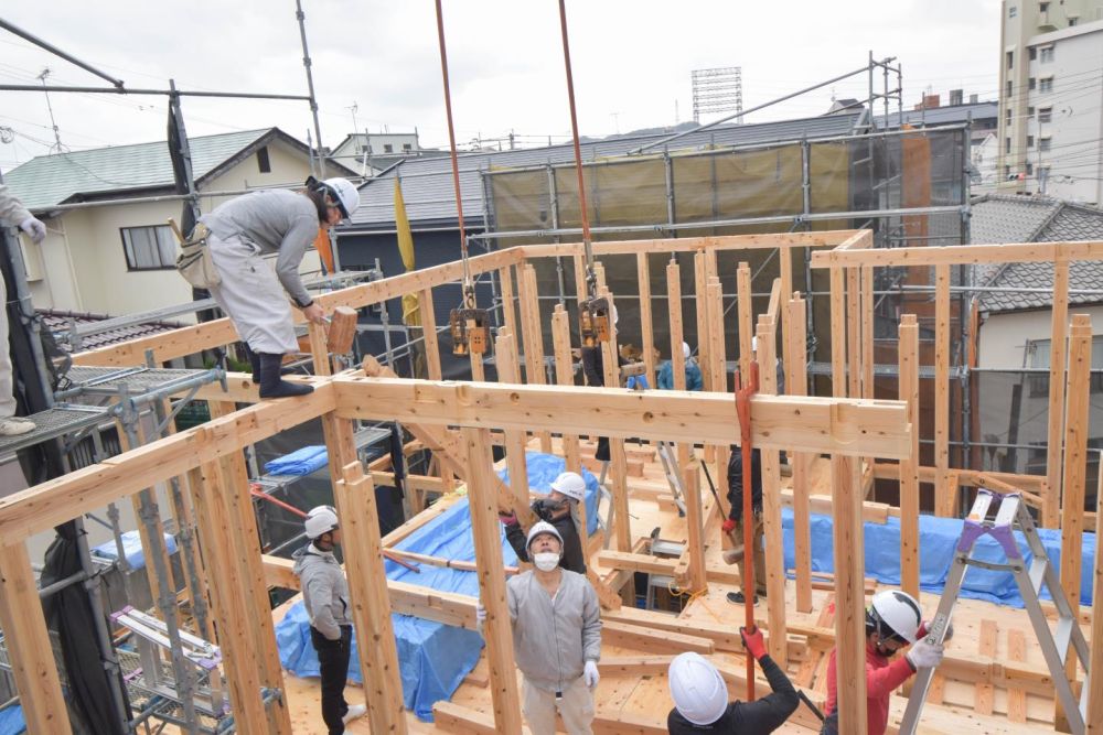 「福岡市城南区05」注文住宅現場リポート④【上棟式】