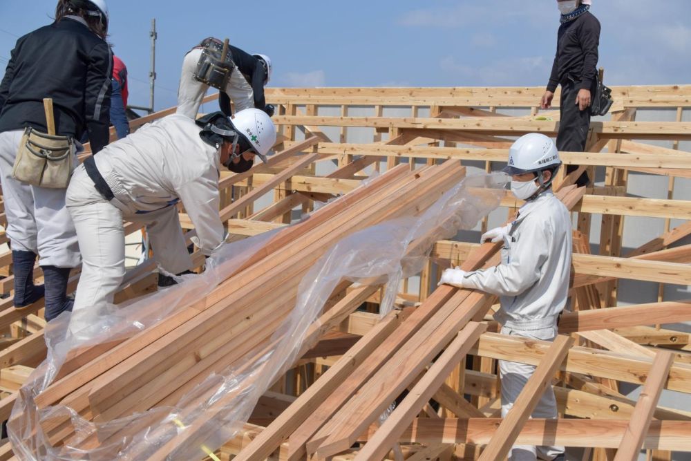 福岡市城南区05　注文住宅建築現場リポート④　～上棟式～