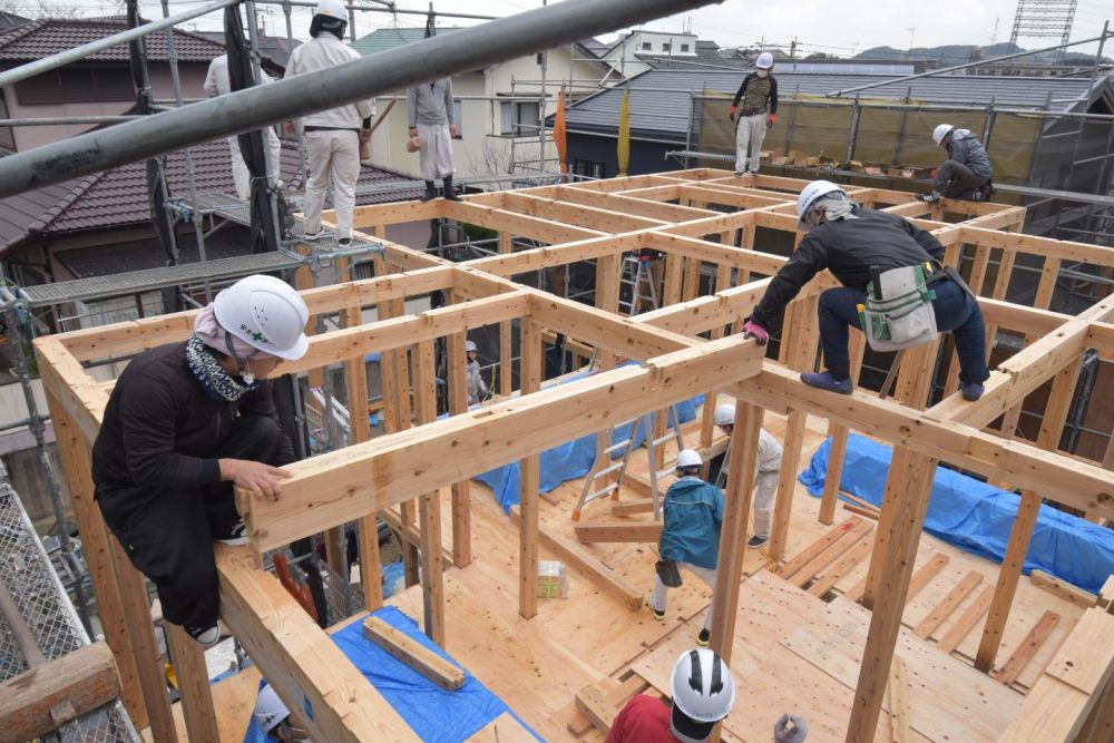 福岡市城南区05　注文住宅建築現場リポート④　～上棟式～