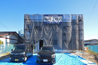 福岡県糟屋郡志免町06　注文住宅建築現場リポート⑤　～木工事・下地施工～