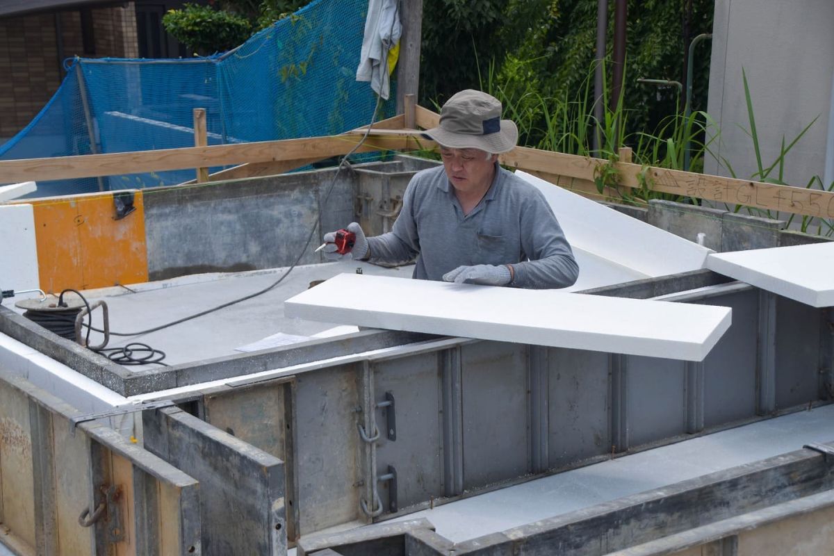 福岡県飯塚市02　注文住宅建築現場リポート②　～基礎工事・型枠施工～