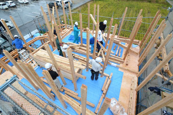 「福津市宮司01」注文住宅現場リポート④【上棟式】