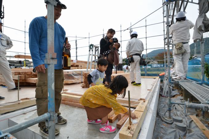 福岡県福津市宮司01　注文住宅建築現場リポート④　～上棟式～