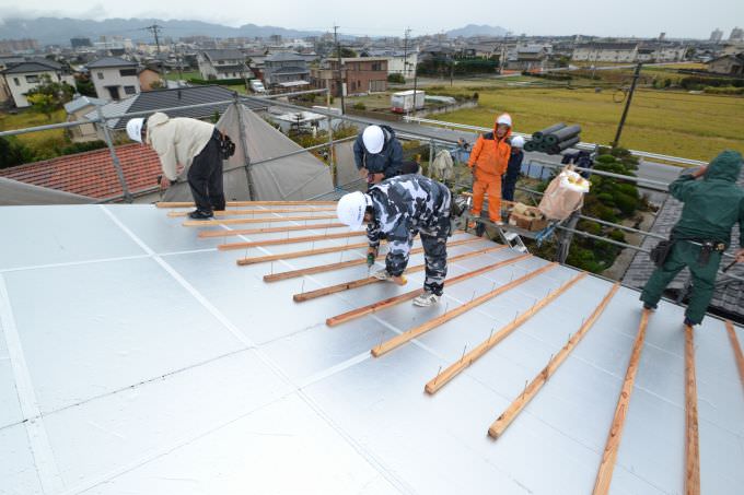 福岡県福津市宮司01　注文住宅建築現場リポート④　～上棟式～