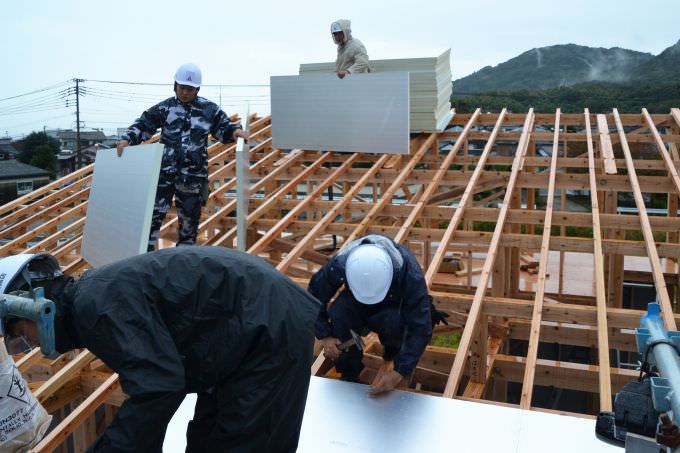 福岡県福津市宮司01　注文住宅建築現場リポート④　～上棟式～