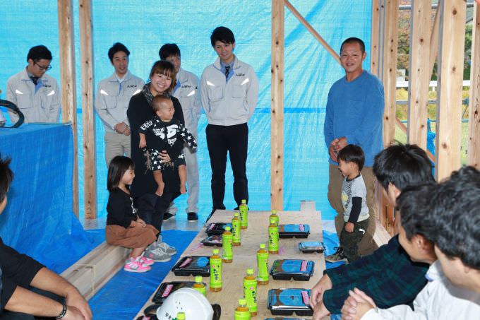 「福津市宮司01」注文住宅現場リポート④【上棟式】