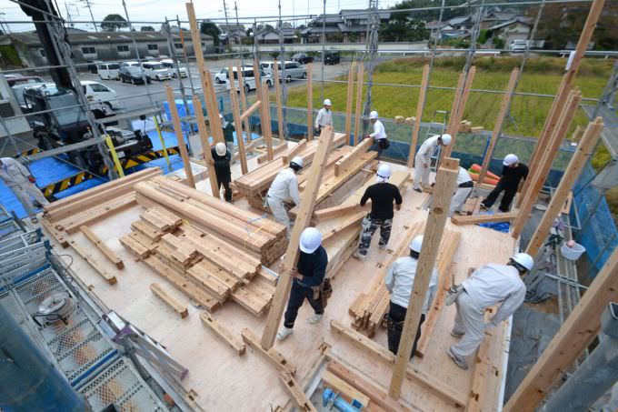 「福津市宮司01」注文住宅現場リポート④【上棟式】