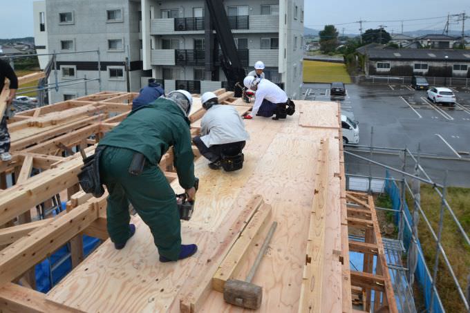 福岡県福津市宮司01　注文住宅建築現場リポート④　～上棟式～