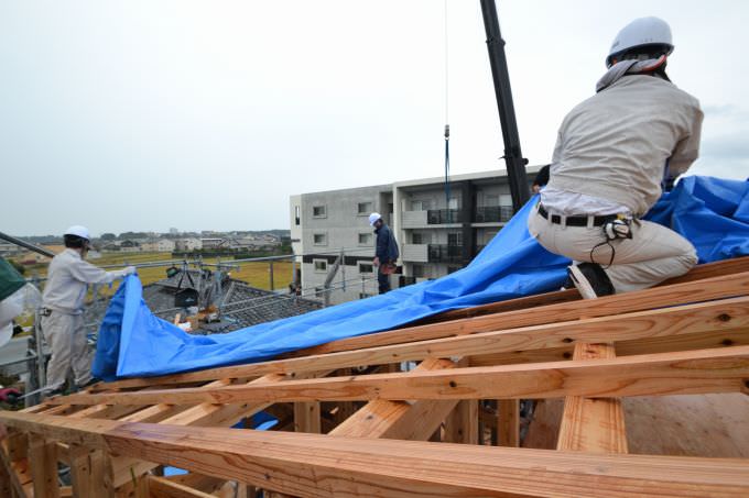 福岡県福津市宮司01　注文住宅建築現場リポート④　～上棟式～