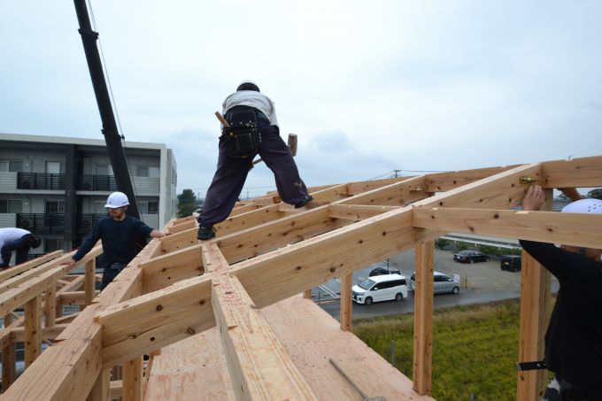 福岡県福津市宮司01　注文住宅建築現場リポート④　～上棟式～