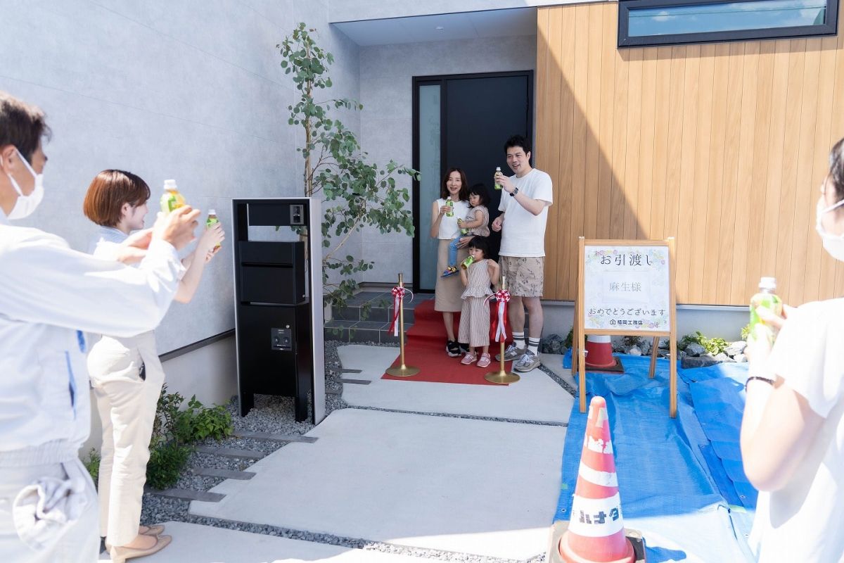 福岡県福岡市早良区10　注文住宅建築現場リポート⑦　～お引き渡し式～