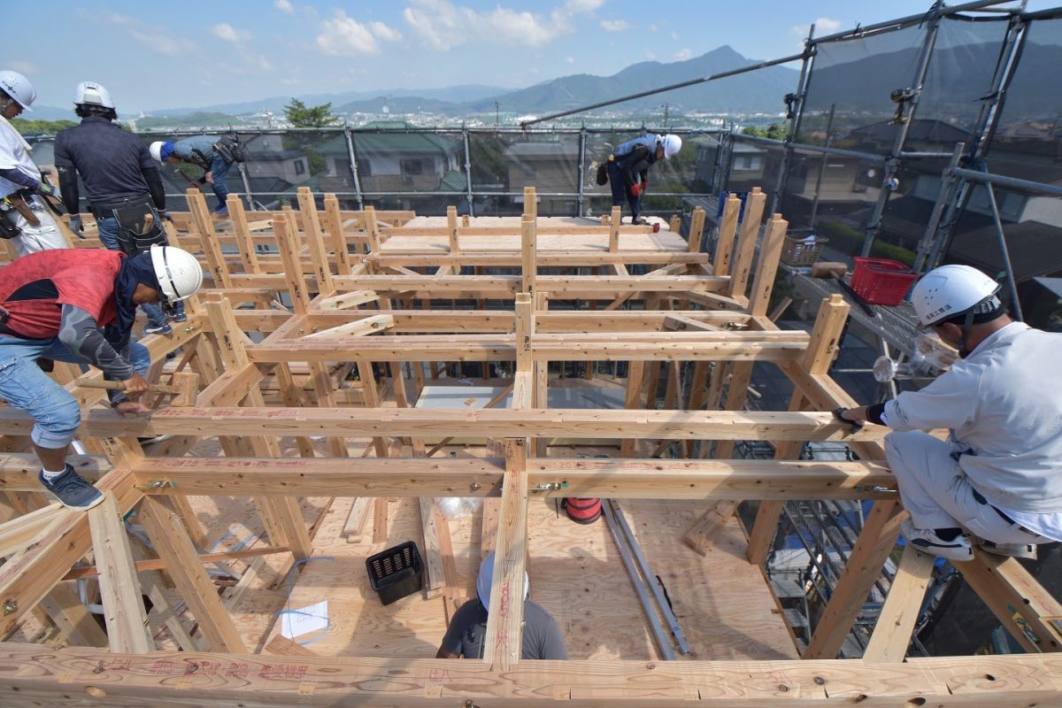 「糟屋郡志免町06」注文住宅現場リポート③【上棟式】