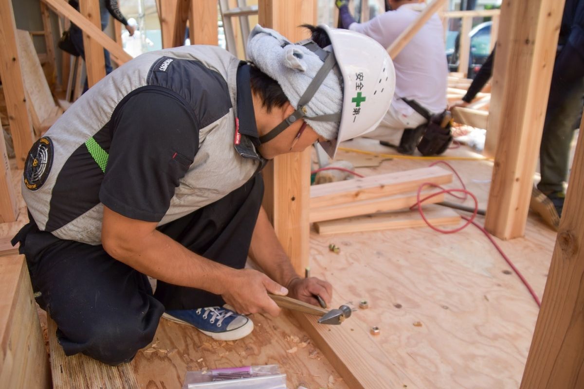 福岡県糟屋郡志免町06　注文住宅建築現場リポート③　～上棟式・前編～