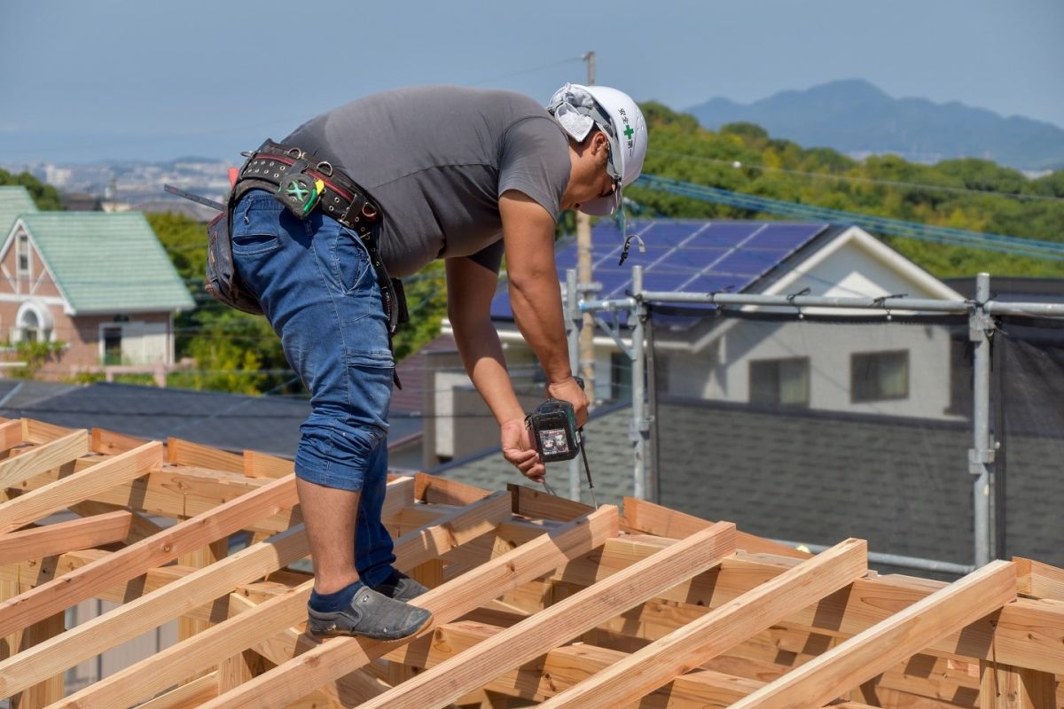 福岡県糟屋郡志免町06　注文住宅建築現場リポート③　～上棟式・前編～