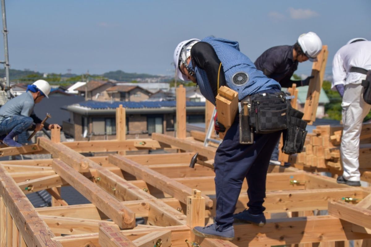 福岡県糟屋郡志免町06　注文住宅建築現場リポート③　～上棟式・前編～