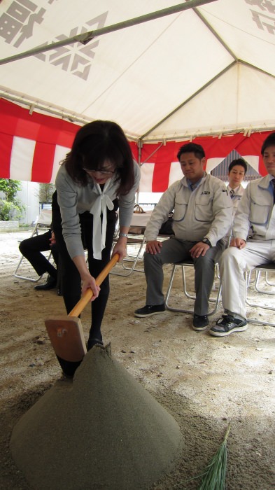 福岡市早良区01　注文住宅建築現場リポート①　～地鎮祭～