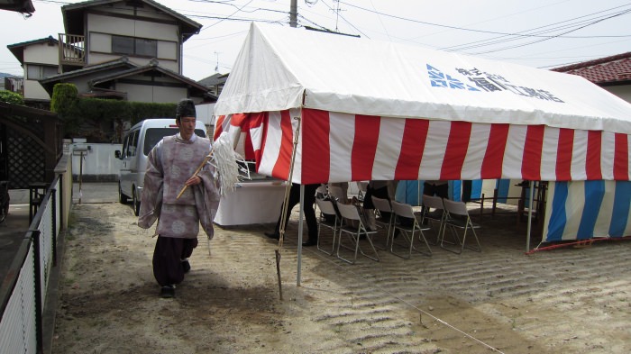 福岡市早良区01　注文住宅建築現場リポート①　～地鎮祭～