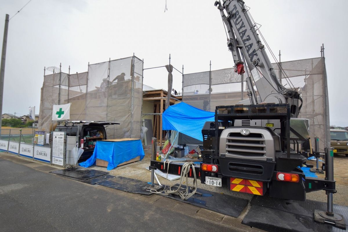 福岡県朝倉郡筑前町04　注文住宅建築現場リポート③ ～上棟式・前編～