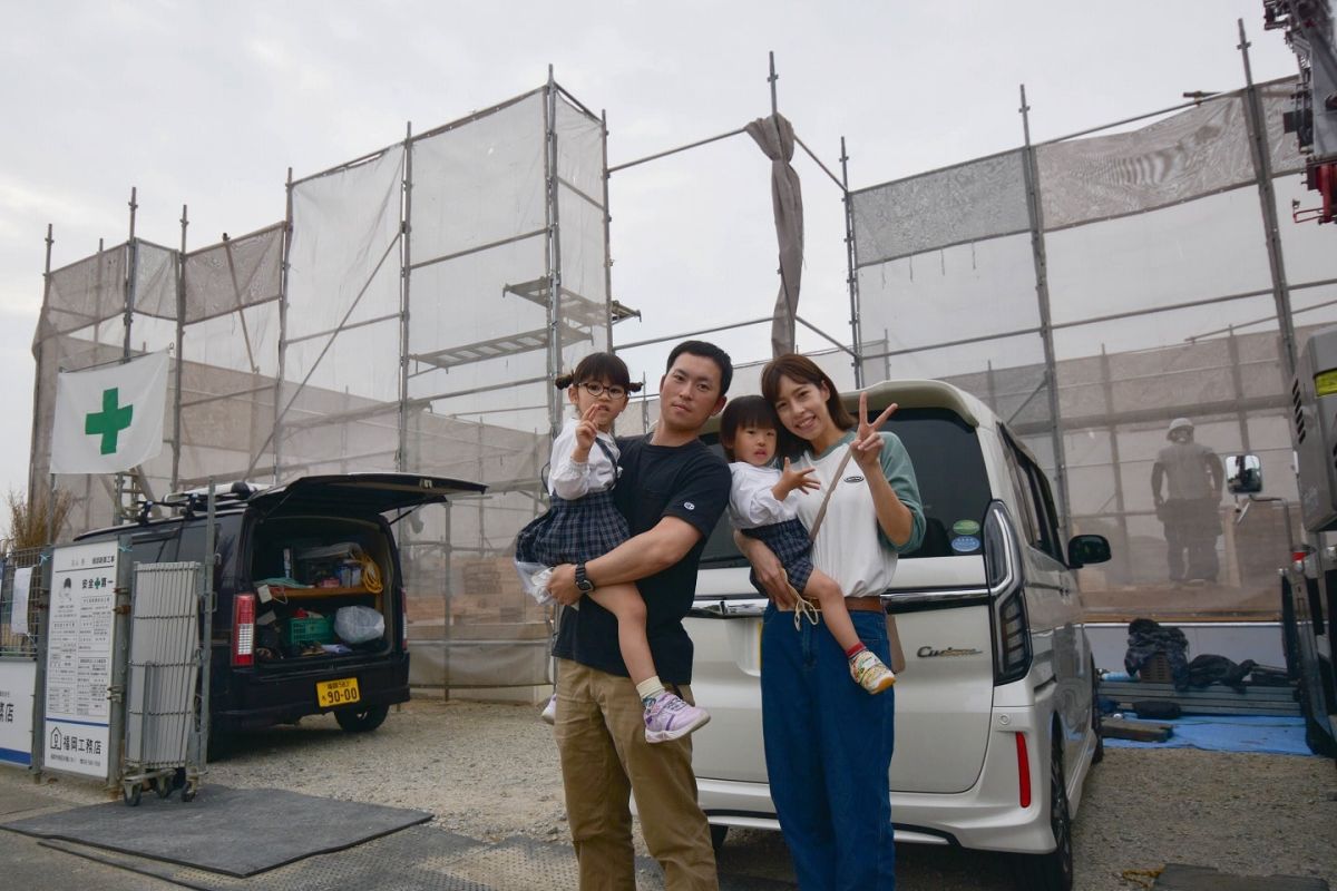 福岡県朝倉郡筑前町04　注文住宅建築現場リポート③ ～上棟式・前編～