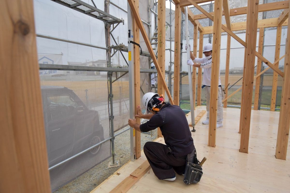 福岡県朝倉郡筑前町04　注文住宅建築現場リポート③ ～上棟式・前編～