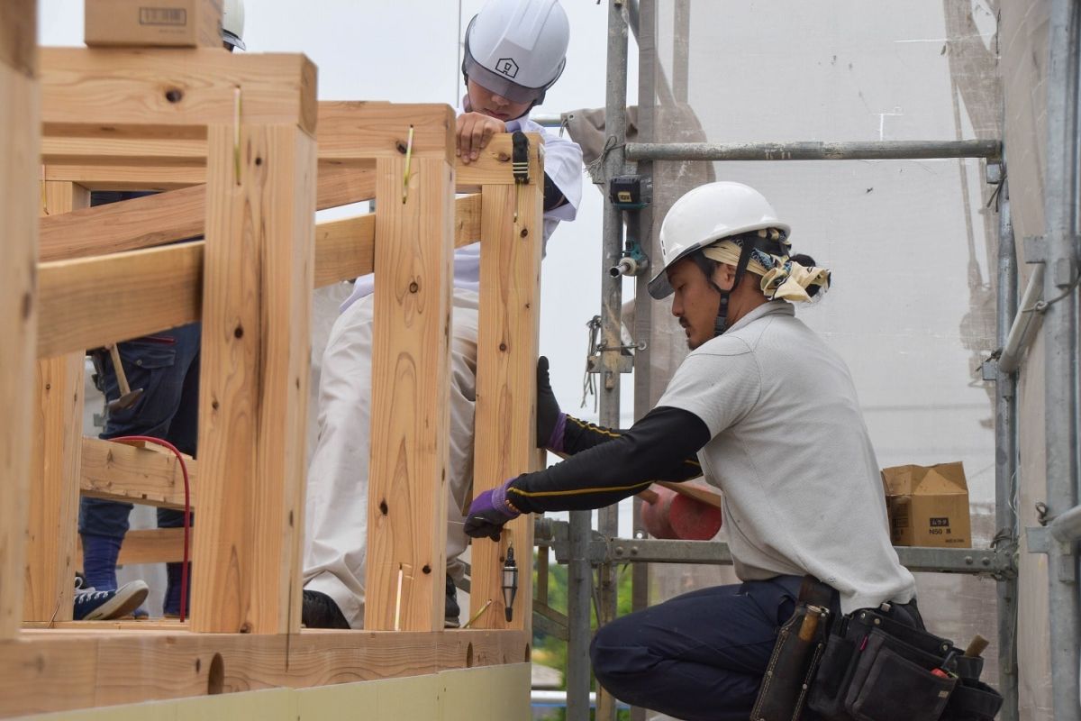 福岡県朝倉郡筑前町04　注文住宅建築現場リポート③ ～上棟式・前編～