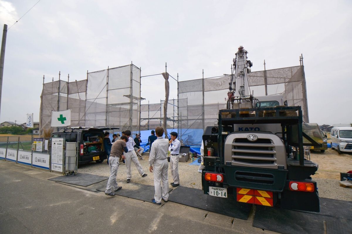 福岡県朝倉郡筑前町04　注文住宅建築現場リポート③ ～上棟式・前編～