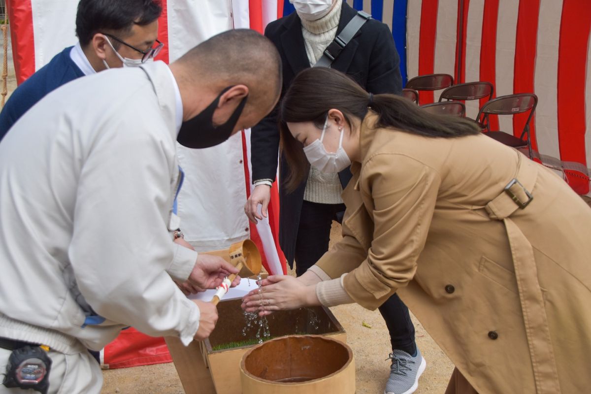 「筑紫野市10」注文住宅現場リポート①【地鎮祭】